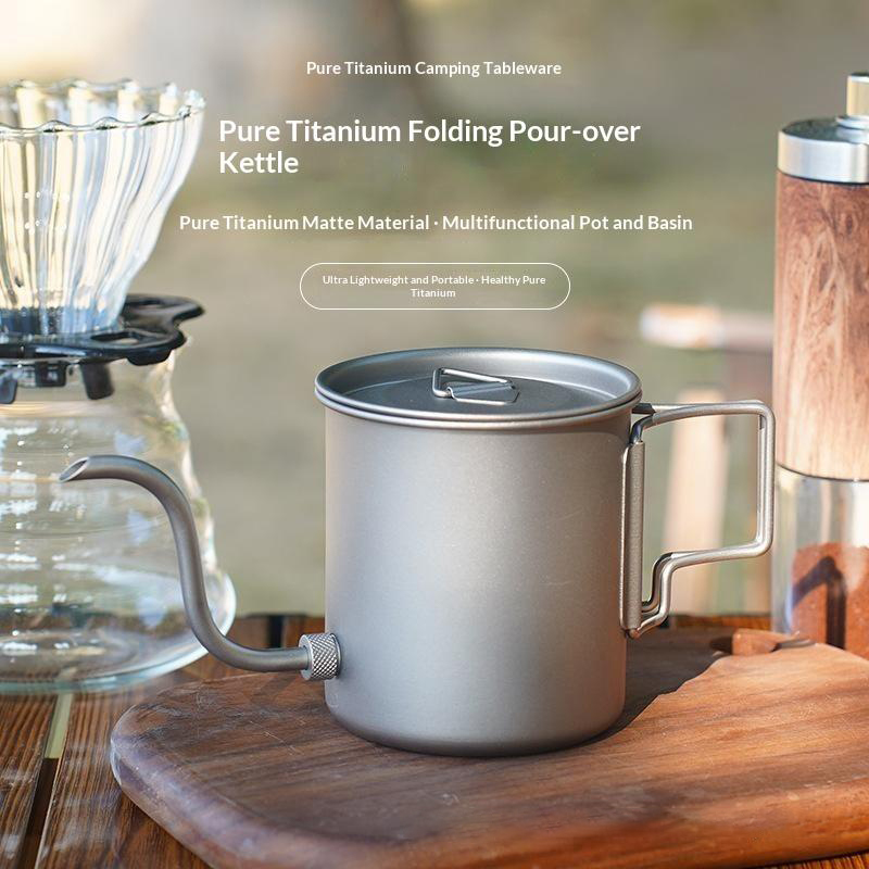 Pour Over Kettle - Bollitore per caffè in titanio puro