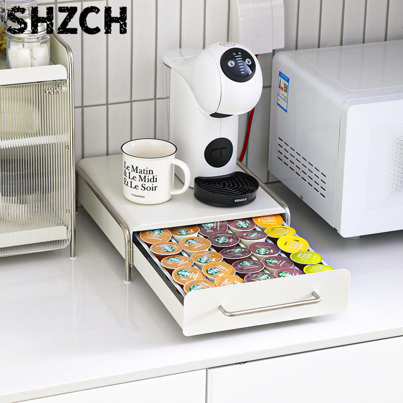 Coffee Tea Drawer Organizer - Portacapsule per Caffè, Organizzatore a Cassetto
