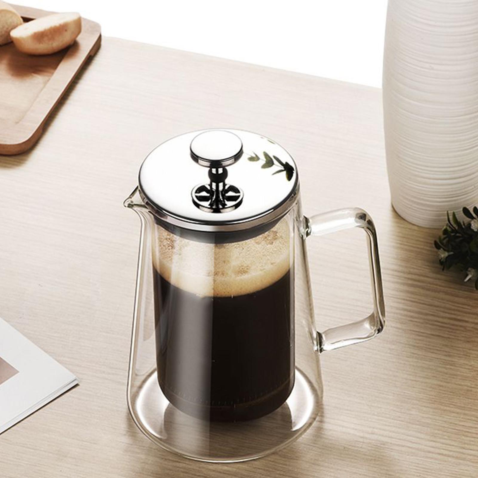 French Press Glass - Caffettiera a Stantuffo in Vetro e
