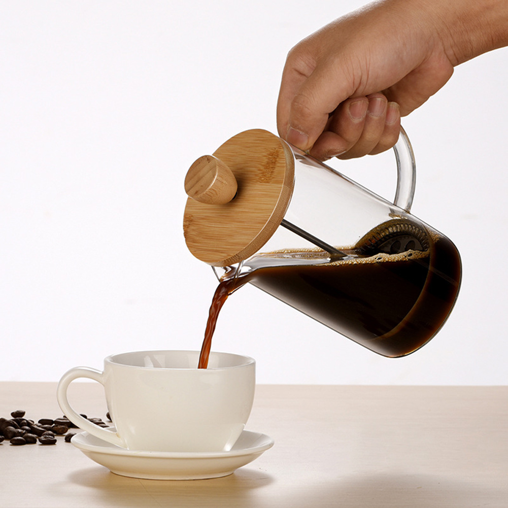 French Press Glass - Versatile pentola per pressa con filtro