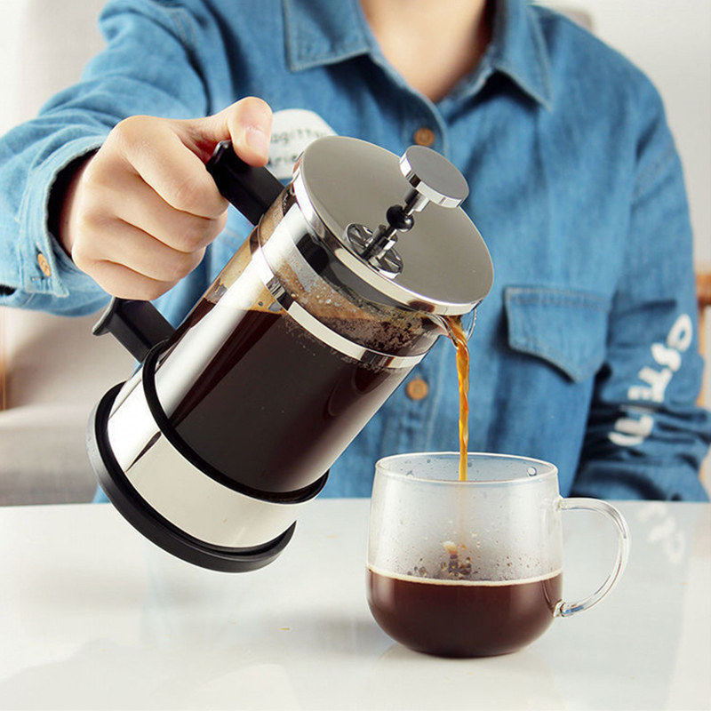 French Press Glass - Caffettiera French Press con Filtro in
