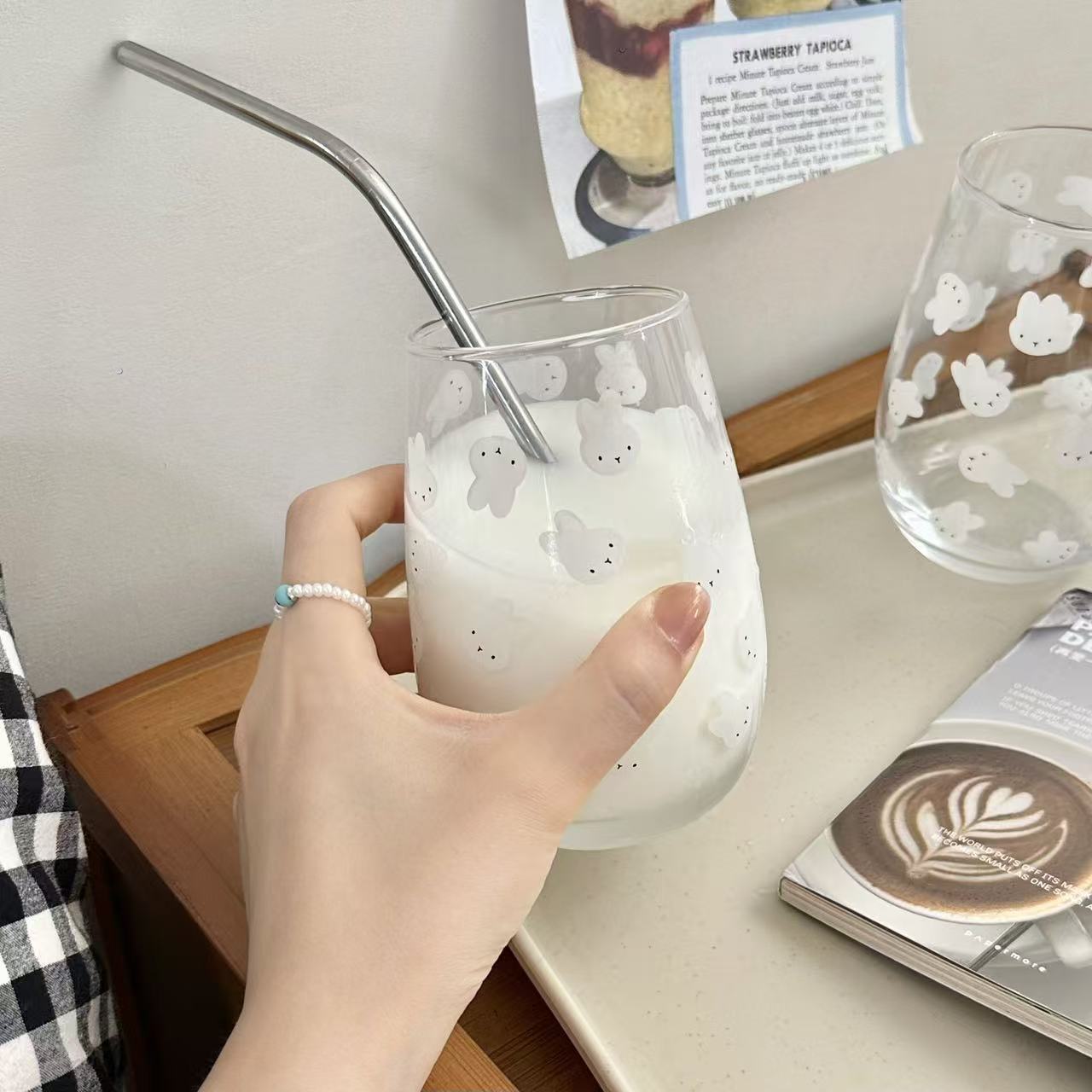 Carino Bicchiere in Vetro con  - Coffee Tea Milk recensione e prezzo