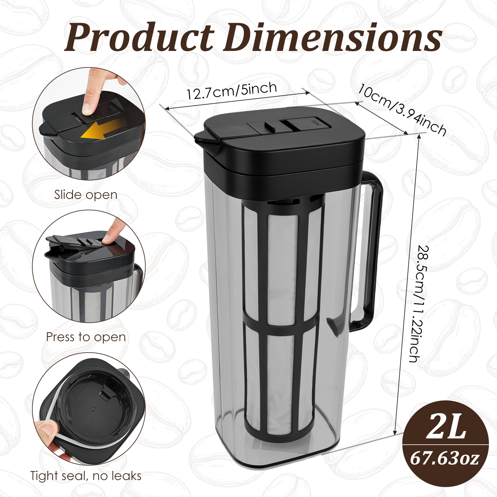 Caraffa per Caffè Freddo da 2L - Cold Brew Bottle recensione e prezzo