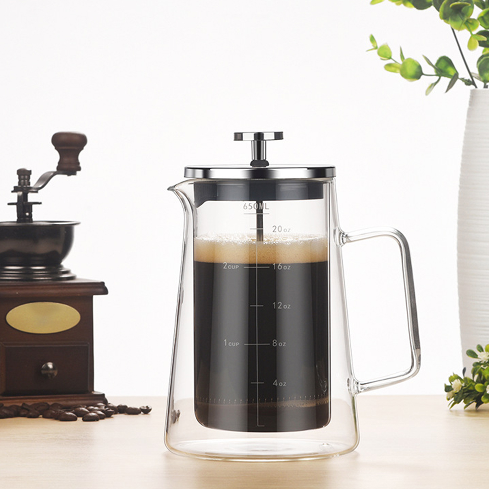 Pentola per caffè da tè ad alt - French Press Glass recensione e prezzo