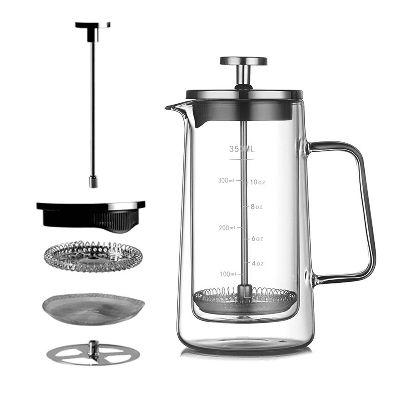 Pentola per caffè da tè ad alt - French Press Glass recensione e prezzo