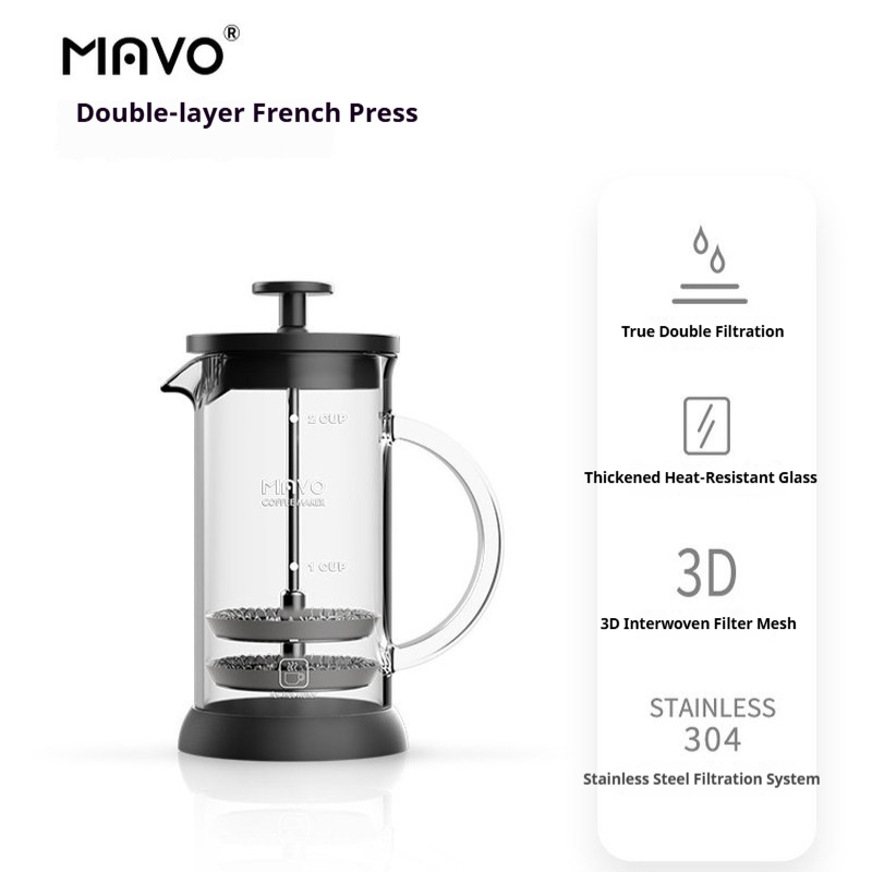 Caffettiera French Press MAVO  - French Press Glass recensione e prezzo